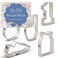 Ann Clark Cookie Cutters 5 Piece Basketball Cookie Cutter Set with Recipe Booklet Sneaker Biscuit Cutter Basketball Jersey Number 1 Fan Hand