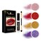 Enfudid 4 Colors Glitter Lip Kit Gloss Lipstick Metallic Glitter Lipstick Waterproof Long Lasting  Smudge Proof Glitter Color Lip Makeup with Transparent Lip Primer