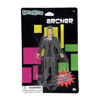Sunny Days Entertainment Archer BendEms Spy  Bendable Posable Action Figure