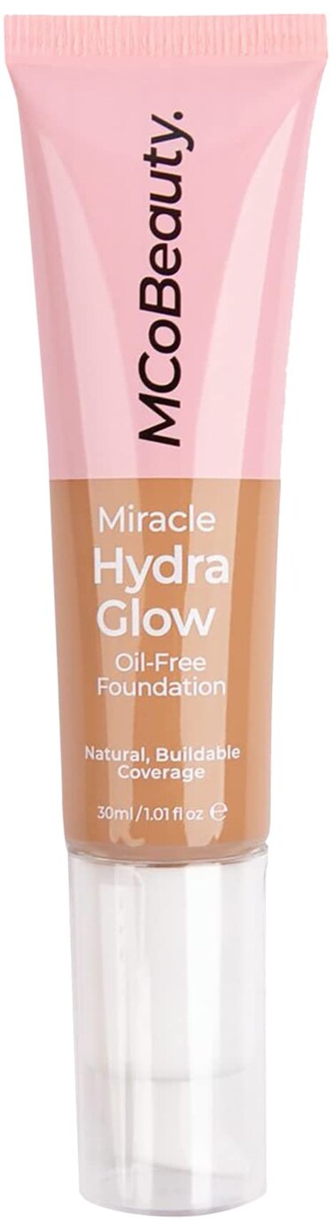 MCoBeauty Miracle Hydra Glow OilFree Foundation  WaterBased LightMedium Coverage  Features A Natural Satin Finish  Ultimate Radiant Base  With A SecondSkin Feel  Natural Honey  1 Oz