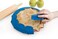Talisman Designs Adjustable Pie Shield  8 to 115 Inch Rimmed Dishes  Pie Crust Protector  Royal Blue Pie Shield  Set of 1