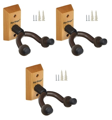 3PACK Top Stage Acoustic Electric Guitar Hanger Keeper Wall Stand 3PACK JX15NA