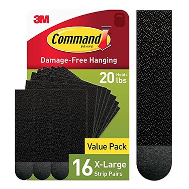 Command 17217BLK16NA Hanging Strips XLarge 16 Foot