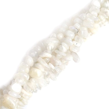 68mm Natural Moonstone Beads Gravel Gemstone Chips Beads Freeform Loose Beads for Jewelry Making Wholesale Beads Cream White 34 JOE FOREMAN