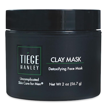 Tiege Hanley Mens Detoxifying Facial Clay Mask 2 Oz 1Pack  Deep Pore Cleansing Charcoal Face Mask with Natural Kaolin Clay Absorbs Excess Oil  Reduces Appearance Pores  Skin Care for Men