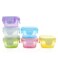 LELE LIFE 6Pcs Mini Food Storage Containers Leakproof Lids Condiment Sauce Containers Mini Freezer Storage Containers Airtight Containers Dishwasher Freezer and Microwave Safe 2oz
