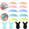 Eyelash Perming Curler Eyelash Lift Rods Lash Lift Pads Makeup Utensil Reusable Lash Lifting Shield Pads Supplies Silicone Eyelash Perm Tool Set 10 Pieces Pads with 4 Pcs Y Brush