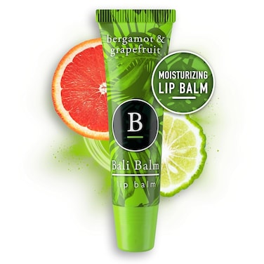 Bali Balm Moisturizing Lip Balm For Dry Lips 050 Oz  Bergamot  Grapefruit Flavour  Natural Lip Balm  Enriched Hydrating Lip Care  Repair Formula  Vegan and Beeswax Free  Cocoa Butter Lip Balm