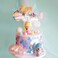 Mermaid Cake Toppers DIY Cake Decorations  Set of 18  Mermaid Figurines Shell Sequin Bowknot Happy Birthday Cake Toppers Sequin Ribbon Cake Wrap Colorful Balls