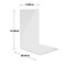 Kuqqi 2 Pieces Bookends Clear Acrylic Bookends for Shelves Heavy Duty Book Ends Desktop Organizer Book Stopper for Books Movies CDs
