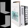 Kuqqi 2 Pieces Bookends Clear Acrylic Bookends for Shelves Heavy Duty Book Ends Desktop Organizer Book Stopper for Books Movies CDs