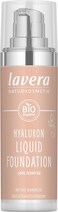 lavera Hyaluron Liquid Foundation  Cool Ivory 02  natural cosmetics  vegan  silky light texture  free from mineral oil  natural hyaluronic acid  organic almond oil  30 ml