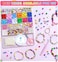 MontoSun Bead Bracelet Making Kit Friendship Bracelets Making Beads Kit Pony Beads Charms Beads Clay Flower Letter Beads for Jewelry Making Kit DIY Arts and Crafts Gifts for Girls Age 6 7 8 9 1012