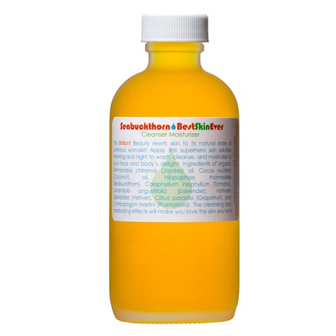 LIVING LIBATIONS  Organic Best Skin Ever AllInOne Facial Cleanser Exfoliator  Moisturizer  Natural Wildcrafted Vegan Clean Beauty Seabuckthorn