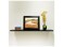 InPlace 9084674 Slimline Floating Wall Shelf 4724 in W x 775 in D x 1 in H Black