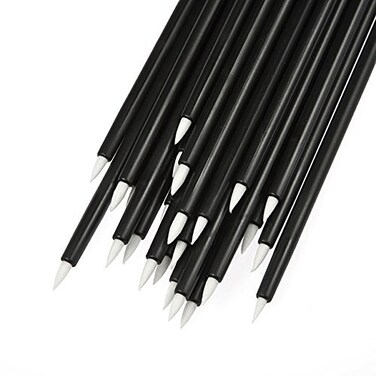 G2PLUS 100PCS Disposable Eyeliner Brush Makeup Brushes Applicator Cosmetic Eye Wands Eyeliner Brush Applicator for Lip Liners Eye Makeup Eyelashes and Detail Painting Black