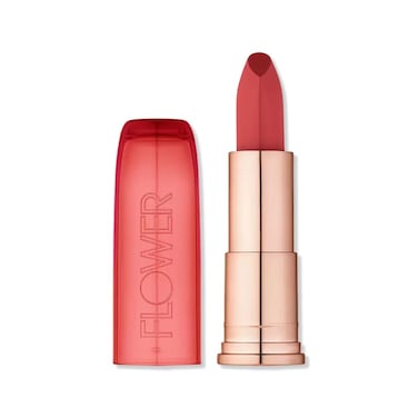 FLOWER BEAUTY By Drew Barrymore Perfect Pout Moisturizing Lipstick  Soothes Lips  Hydrates  Creamy Lip Tint  Natural Looking Shine  Buildable Color  CrueltyFree  Vegan Rose Petal