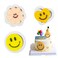 Smiley Face Fondant Molds 3Pcs Smile Flower Heart Cake Decorating Silicone Mold for Cupcake Toppers Cookies Bread Candy Chocolate Butter Jelly Gum Polymer Clay Candles Soap Epoxy