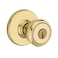 Kwikset Tylo Entry Door Knob with Lock and Key Secure Keyed Handle Exterior Front Entrance and Bedroom Polished Brass Pick Resistant SmartKey Rekey Security