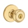 Kwikset Tylo Entry Door Knob with Lock and Key Secure Keyed Handle Exterior Front Entrance and Bedroom Polished Brass Pick Resistant SmartKey Rekey Security