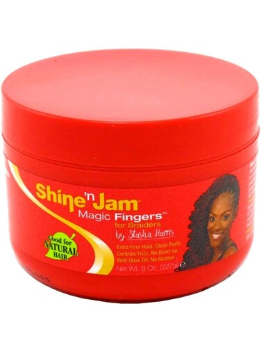 2 pack Shine N Jam Magic Fingers For Braiders Extra Firm Hold 8 Ounce