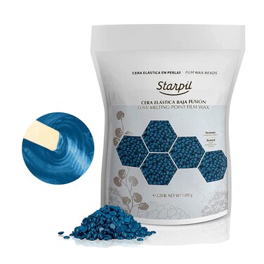 Starpil Wax 1000g  22 lb Bag Blue Hard Wax Beads for Hair Removal Stripless Wax Beans Refill for Wax Pot Warmer Professional Low Temperature Film Hair Removal Wax Pearls