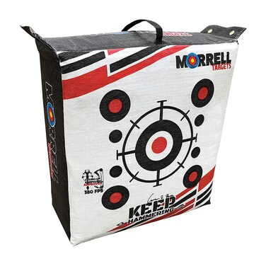 Morrell Targets Keep Hammering Commercial Grade Crossbow 54 Pound Adult Field Point Archery Bag Target with 76 Layers of Stopping Power Multicolor