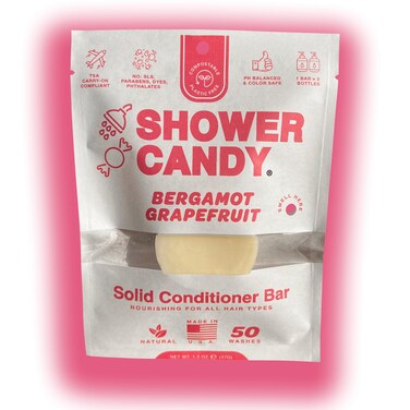 Shower Candy Natural Conditioner Bar for Normal Hair  Scent Bergamot Grapefruit