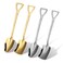 4PCS Coffee Spoons Serving Spoons Tea Spoons Ice Cream Spoon Stainless Steel Shovel Spoon Spade Spoon Mini Shovel Spoons Tiny Spoon for Dessert Fruit Yogurt