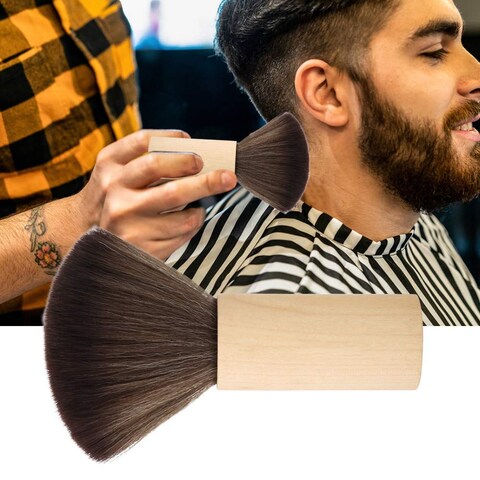 ANGGREK Neck Duster Brush Barber Cleaning Hair Sweep Brush Hairdressing Neck Face Duster Tool for Barber Shop