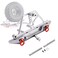 RZXYL Metal Rear Bumper with Spare Tire Carrier for Axial SCX10 SCX10 II 90046 RC Crawler Car Upgrade Parts Silver