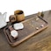 Muso Wood Walnut Serving Tray Solid Wood Small Tray Rectangle Platter Bathroom Tray Dinner Tray Tea Tray Coffee Tray 118 x 5 in