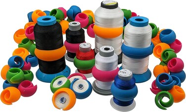 Ultima Thread Spool Savers  100 Pieces  Spool Huggers Prevent Spooled Thread from Unwinding  Ultima Sewing Quilting Embroidery  Needlecraft Notions for Machine or Hand Sewing