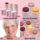 KIMUSE Multi Stick Trio Face Makeup Cream Blush Stick for Cheeks  Lips Moisturizer  Highlighter Makeup Sticks for All Skin