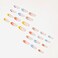 24 Pcs Coffin Press on Nails Long Sunjasmine Fake Nails Glue on Nails Glossy False Nails with Glue Acrylic Nails for Women and Girls Colorful Stiletto