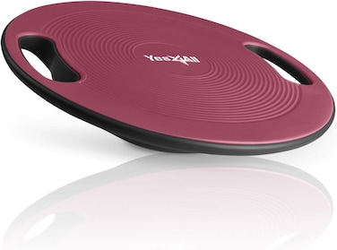 Yes4All Plastic Wobble Balance BoardRound Balance Trainer Board Wobble Board for Standing Desk Core Training Home Gym Workout