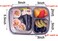 Youngever 8 Pack Bento Lunch Box Meal Prep Containers Reusable Plastic Divided Food Storage Container Boxes 3Compartment
