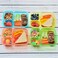 Youngever 8 Pack Bento Lunch Box Meal Prep Containers Reusable Plastic Divided Food Storage Container Boxes 3Compartment