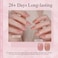 OPUIU Milky White Nude Pink Red Glitter Jelly Gel Nail Polish Set 10 Bottles Summer Sheer Transparent Gel Polish Set UV LED Soak Off Nail Gel