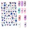 SANTA Cute Stit_ch Nail Stickers Kawaii Cartoon Nail Stikers SelfAdhesive Nail Decals for Women Girls Kids Nail Art Stickers 75Decals