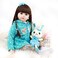 UCanaan Reborn Baby Dolls 24 Inch Lifelike Baby Reborn Toddler Soft Body Toy with Gift Set