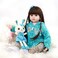 UCanaan Reborn Baby Dolls 24 Inch Lifelike Baby Reborn Toddler Soft Body Toy with Gift Set