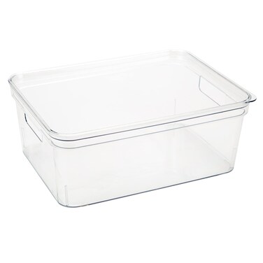 Simplify Medium Super Clear Lidded Storage Bin