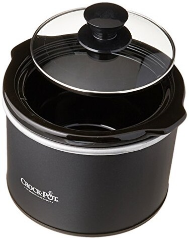 CrockPot Mini 15 Quart Round Manual Slow Cooker Black SCR151