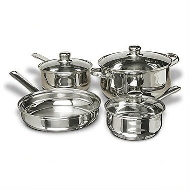 Concord Cookware 7Piece Stainless Steel Cookware Set includes Pots and Pans
