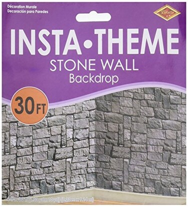 Stone Wall Plastic Backdrop