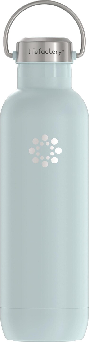 LIfeFactory Stainless Steel VacuumInsulated Sport Bottle 24 Ounce Mint