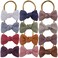 Sugarmelon Linen Bow Nylon Headband for Baby Newborn Infant Toddler Hair Bow Elastic Bands for Baby Girls Little Kids Headbands Linen Fable bow 3