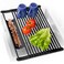 BELLE TERRE Multipurpose RollUp Dish Drying Rack  Silicone Wrapped HeatResistant AntiSlip  Perfect for Small Kitchen Sink 17 x 13