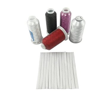 Wennuo 100pcs Thread Net Spool Saver for Different Sizes of Embroidery Sewing Quilting and Serger Thread SpoolsCones 15x1CM
